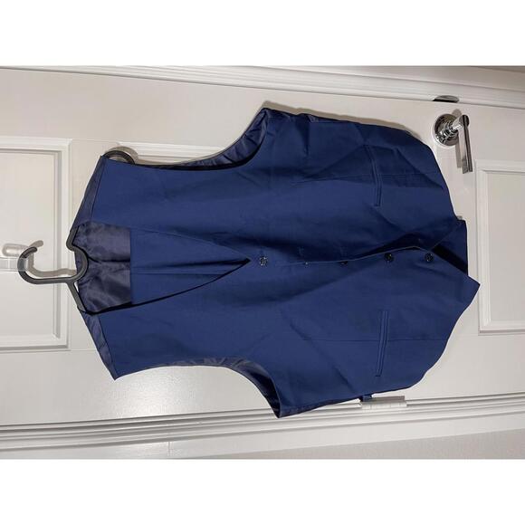 LUPURTY Suit for Men Size 46R Navy Blue 3 Pieces M403 - Picture 3 of 5